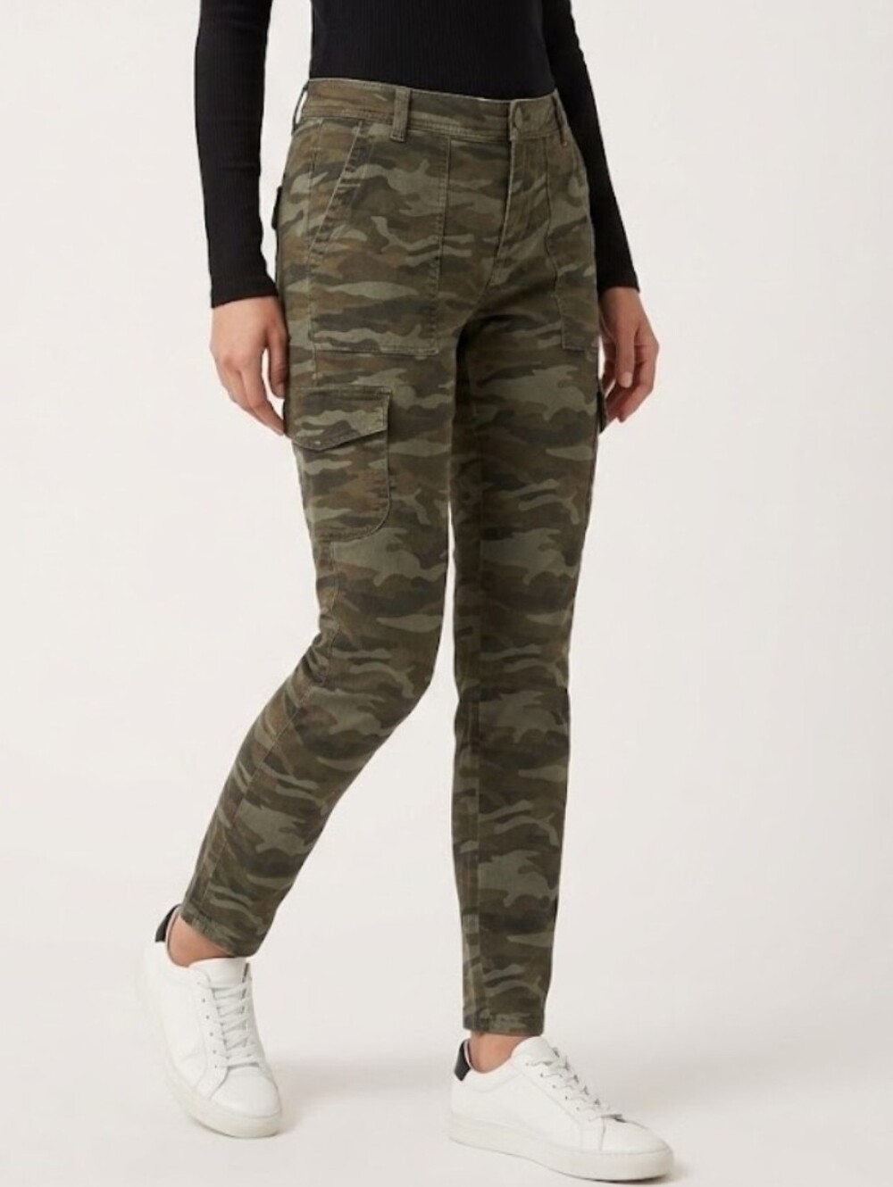 Camo Utility Cargo Ankle Pants